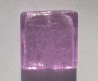 1 25x25x7mm Alexandrite with Foil Lampwork Flat Square